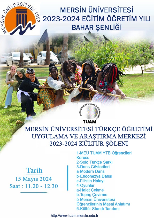 Mersin Üniversitesi 27. Kültür ve Spor Şenlikleri Programı